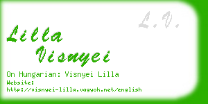 lilla visnyei business card